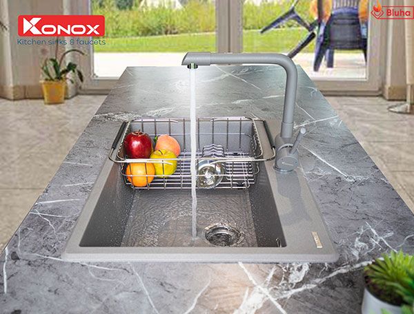 Vòi rửa bát Konox Felix Grey