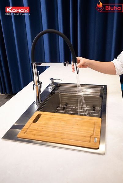 Vòi rửa bát Konox thân mềm Bian