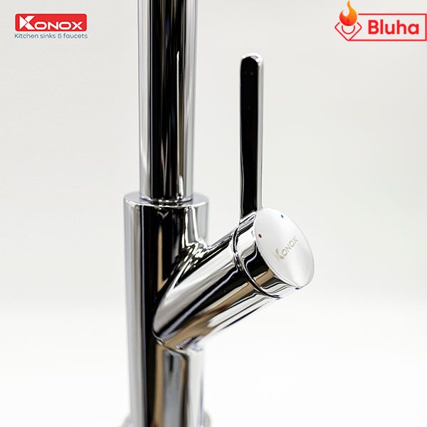 Vòi rửa bát rút dây Konox Artan Chrome