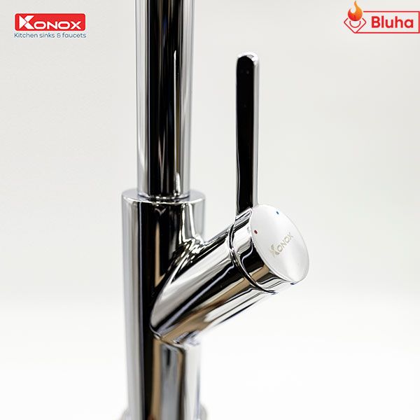 Vòi rửa bát rút dây Ponte Chrome