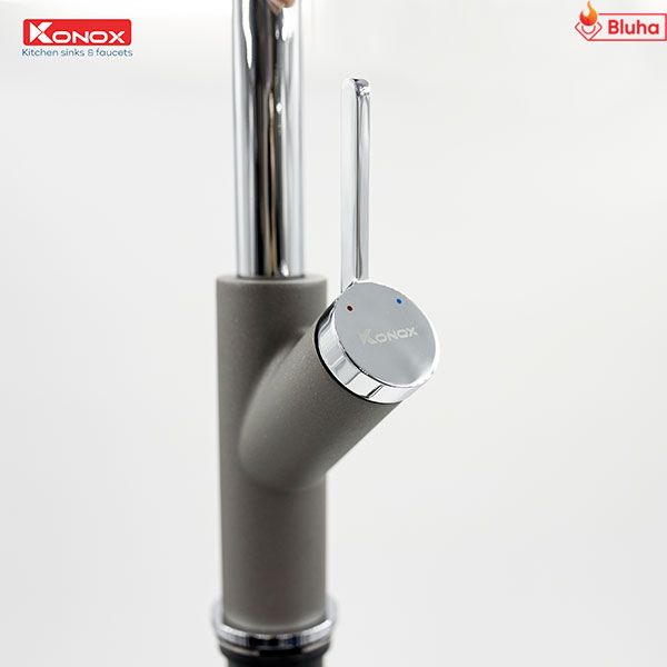 Vòi rửa bát rút dây Ponte Grey