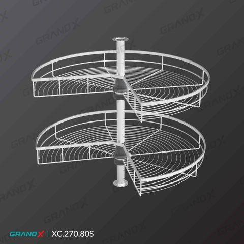 Mâm xoay 3/4 270 độ Grandx Sirius XC.270.80S