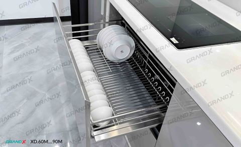 Giá Bát Đĩa Nan Oval/SUS304 Grandx Moonlight XD.60M