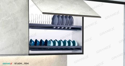 Giá bát đĩa cố định Grandx Moonlight nan Oval SUS304  XF.60M