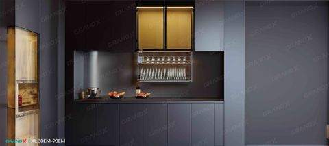 Giá Bát Đĩa Nâng Hạ Điện Thông Minh Nan Oval Grandx Moonlight XL.80EM