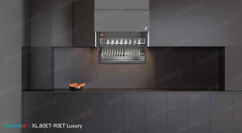 Giá bát đĩa nâng hạ điện thông minh Grandx Titanium XL.80ET - Luxury