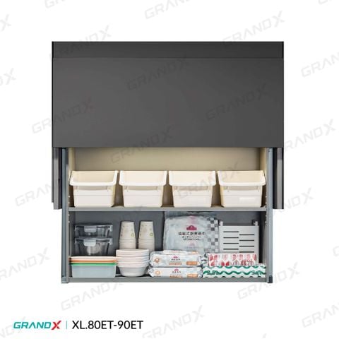 Giá gia vị nâng hạ điện thông minh Grandx Titanium XL.80ET