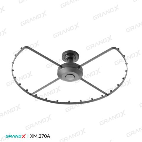 Giá treo trần góc tủ quần áo 270° xoay 360° Grandx Mimosa XM.270A
