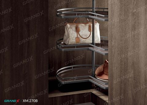 Kệ góc 270° 3 tầng Grandx Mimosa XM.270B