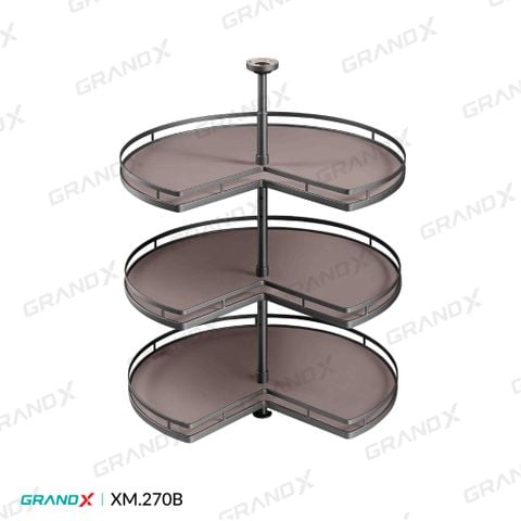 Kệ góc 270° 3 tầng Grandx Mimosa XM.270B