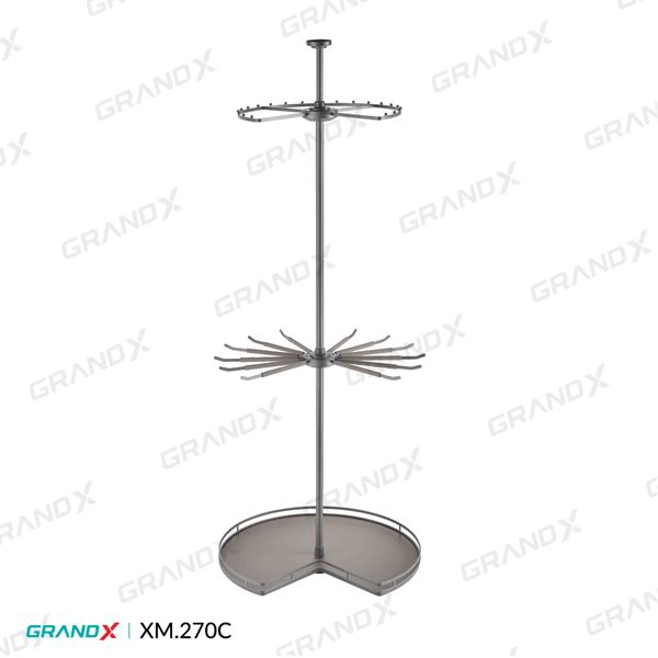 Kệ xoay góc tủ quần áo 270° 3 tầng Grandx Mimosa XM.270C