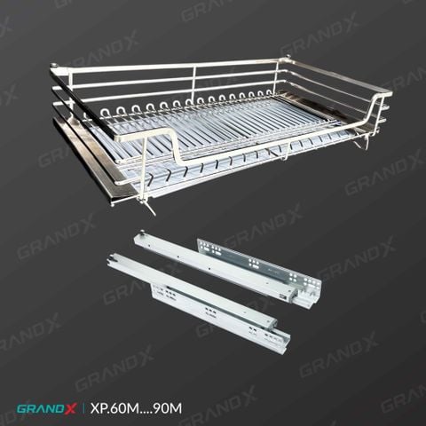 Giá xoong nồi nan Oval/SUS304 Grandx Moonlight XP.60M