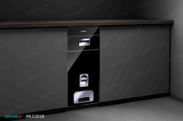 Thùng gạo mặt kính cường lực cao cấp Grandx Rice Box XR.G301B
