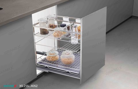 Giá đựng chai lọ gia vị nan dẹt Grandx Sirius XS.25S