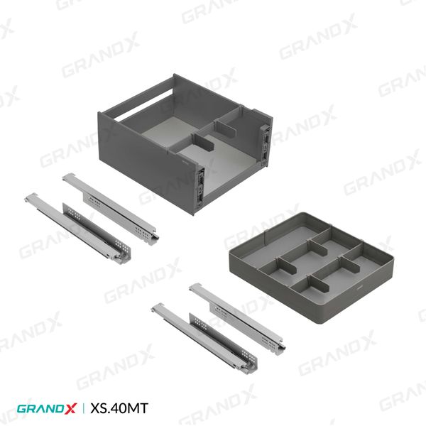 Giá gia vị 3 tầng độc lập Grandx Titanium XS.40MT