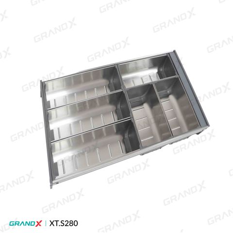 Khay chia thìa nĩa đa năng SUS304 Grandx Cutlery Tray XT.S280