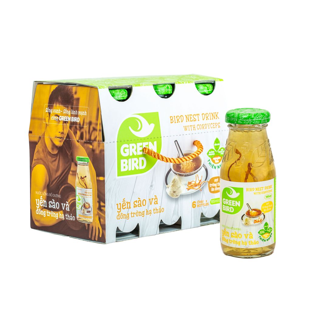 Green Bird Đông trùng 185ml - L6