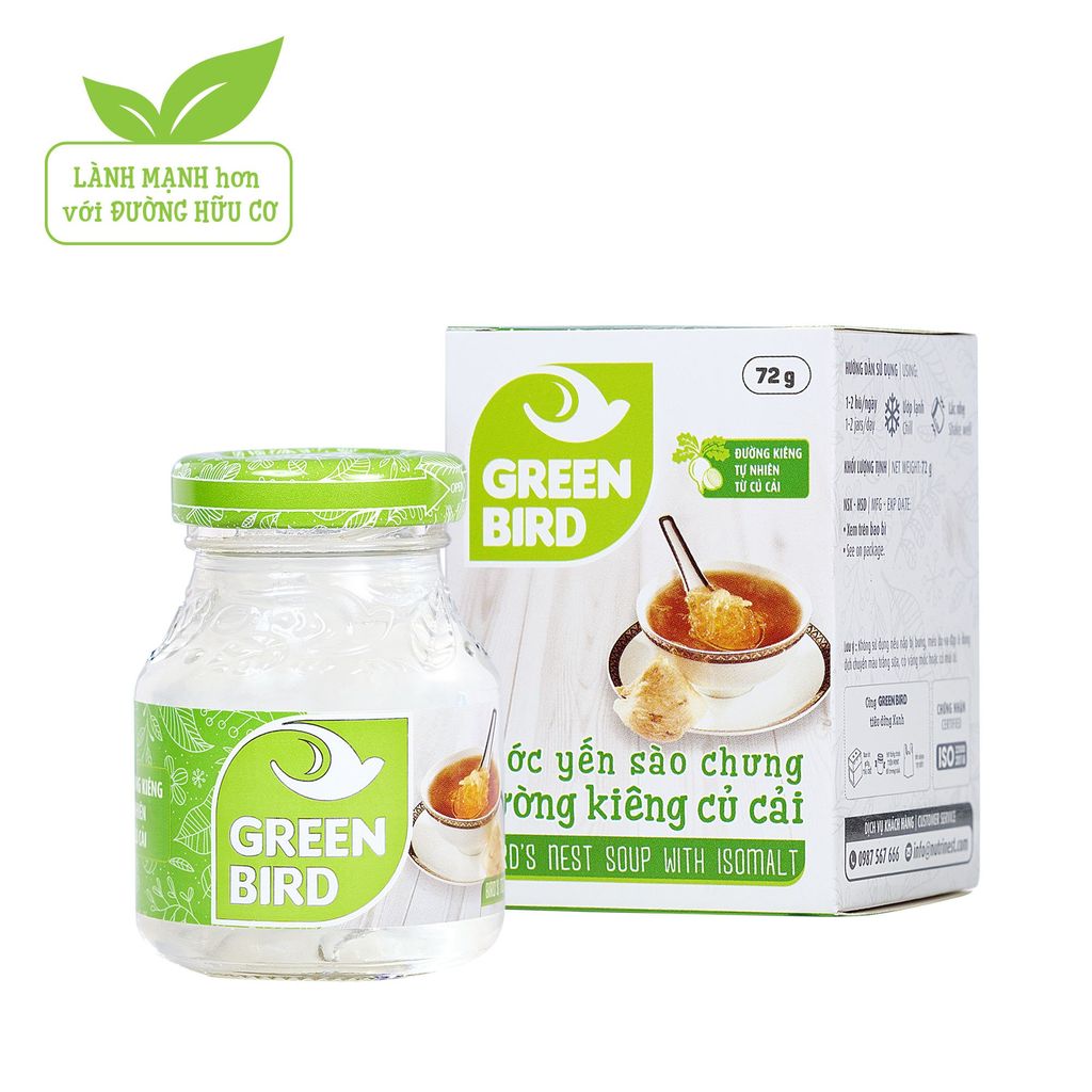 Nước Yến Sào Chưng Đường Kiêng Củ Cải 72g