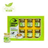 Green Bird - Nước Yến Sào Chưng Đường Phèn - Hộp quà 6 hũ *72g