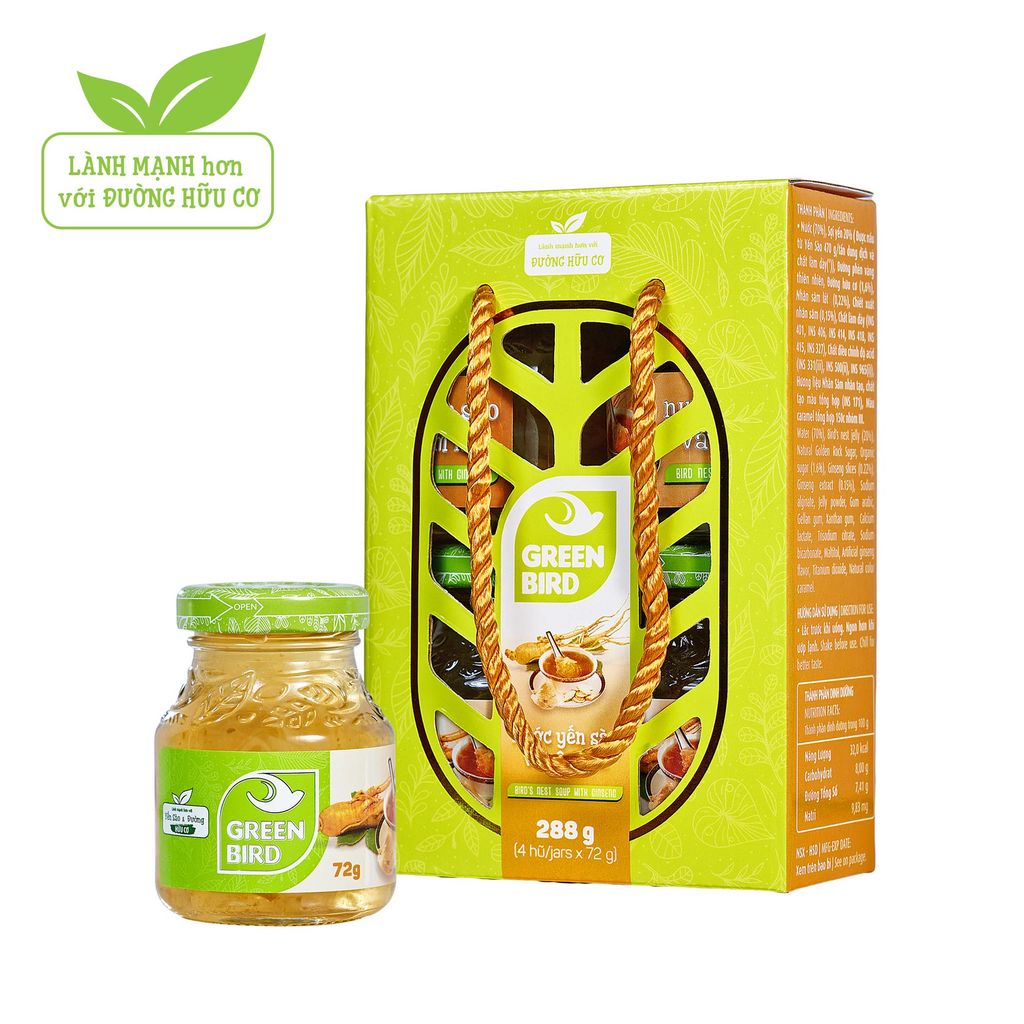 Nước Yến Sào Và Sâm Lát 72g - Lốc 4 hũ