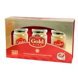 Gold - Nước Yến Sào Nguyên Tổ Chưng Đường Phèn - Hộp quà 3 hũ *190g