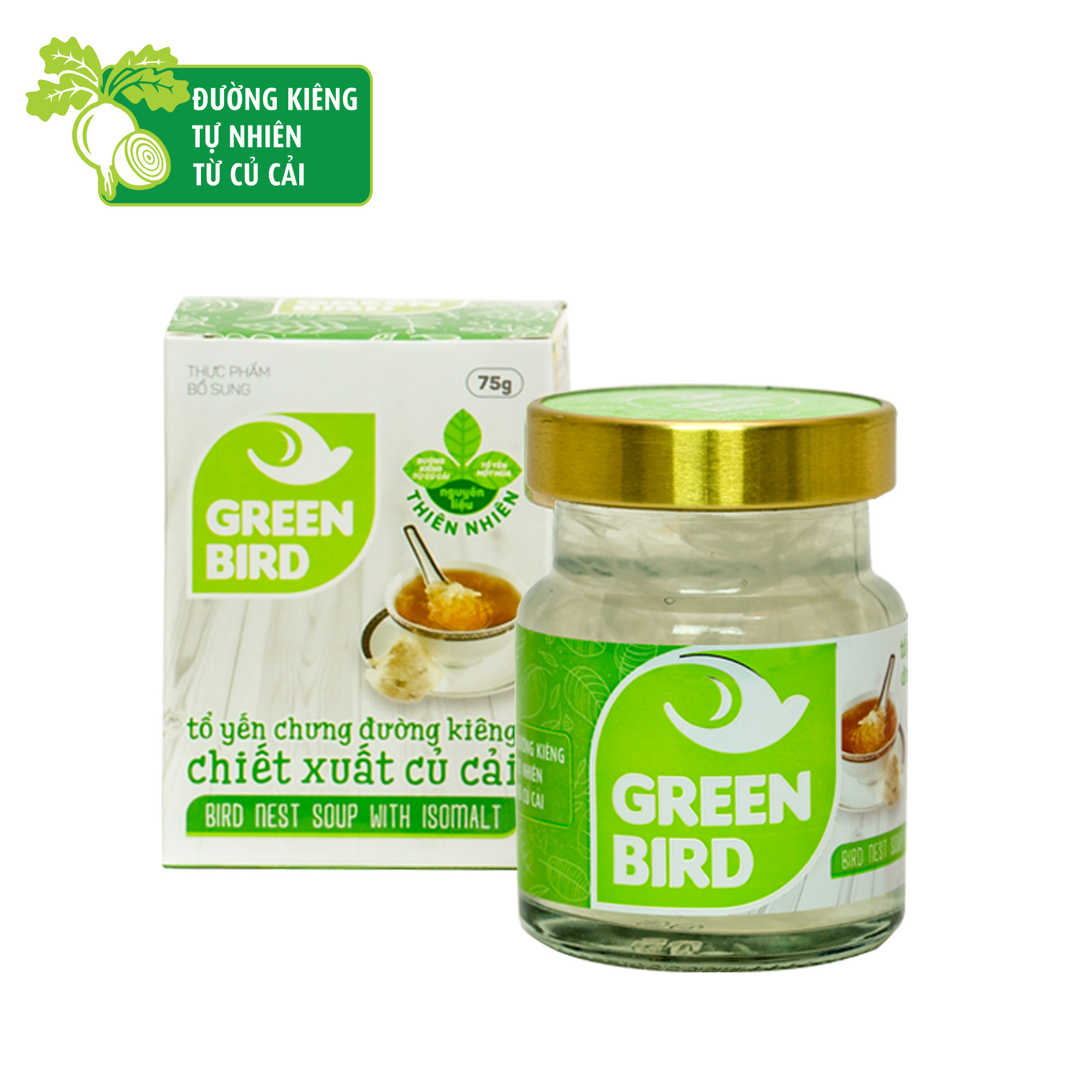  Green Bird - Bird Nest Soup With Isomalt - Jar 72gr 