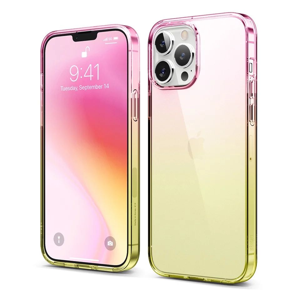 elago Aurora Case iPhone 13 Pro Max (Hồng/Vàng)