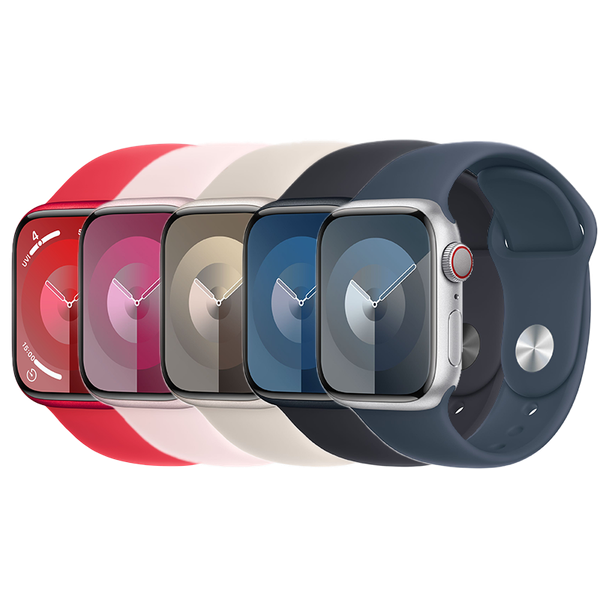 Apple Watch Series 9 GPS + Cellular 45mm M/L (Vỏ nhôm - Dây đeo thể thao)