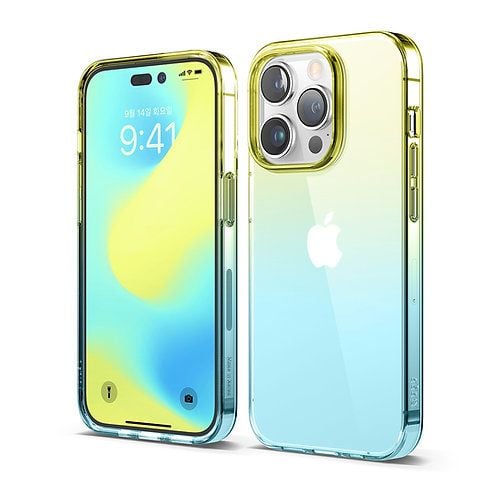 elago Aurora Case iPhone 14 Pro Max (Vàng/Xanh)