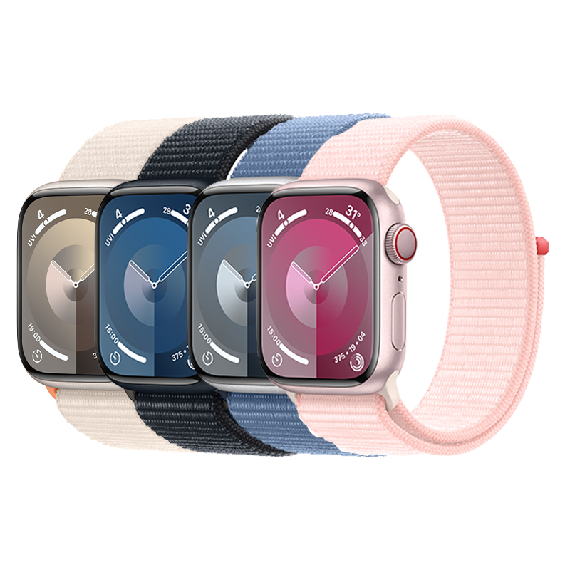 Apple Watch Series 9 GPS + Cellular 41mm (Vỏ nhôm - Dây quấn thể thao)