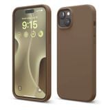elago Premium Silicone Case iPhone 15 Plus (Brown)