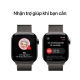 Apple Watch Series 10 GPS + Cellular 46mm M/L (Vỏ Titan - Dây Quấn Milan)