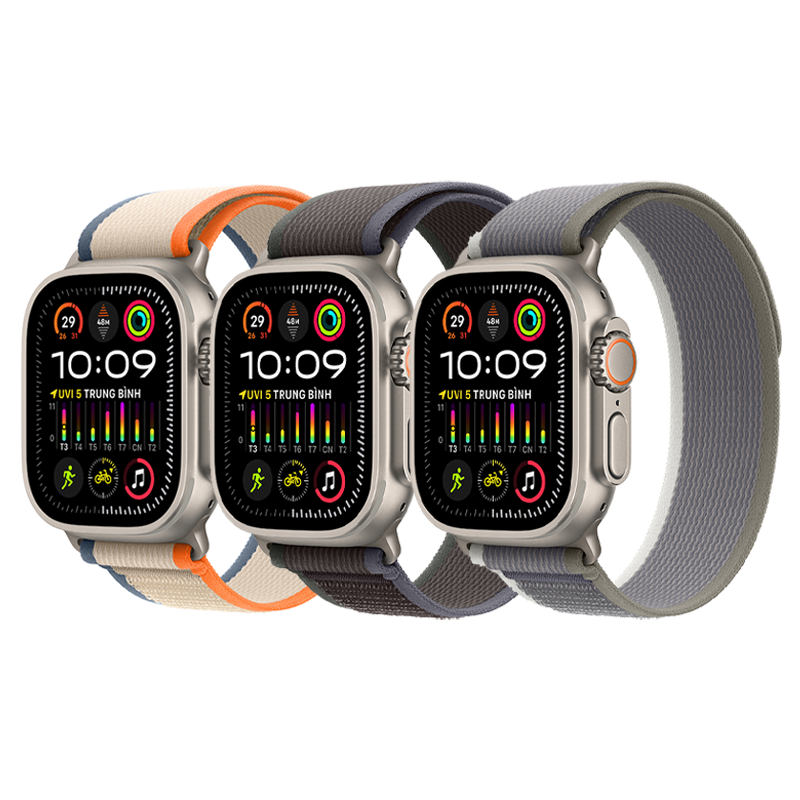 Apple Watch Ultra 2 GPS + Cellular 49mm M/L (Vỏ Titan - Dây Quấn Trail)