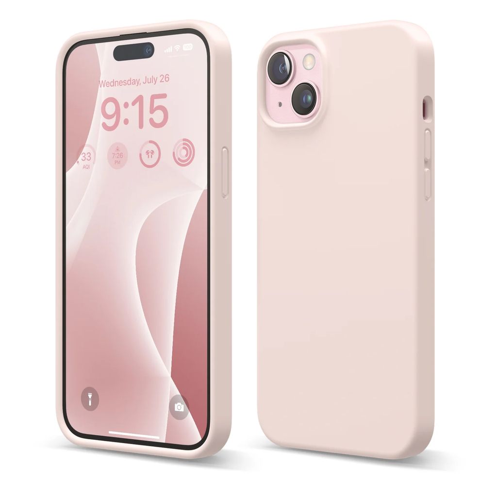 elago Premium Silicone Case iPhone 15/15 Plus (Lovely Pink)
