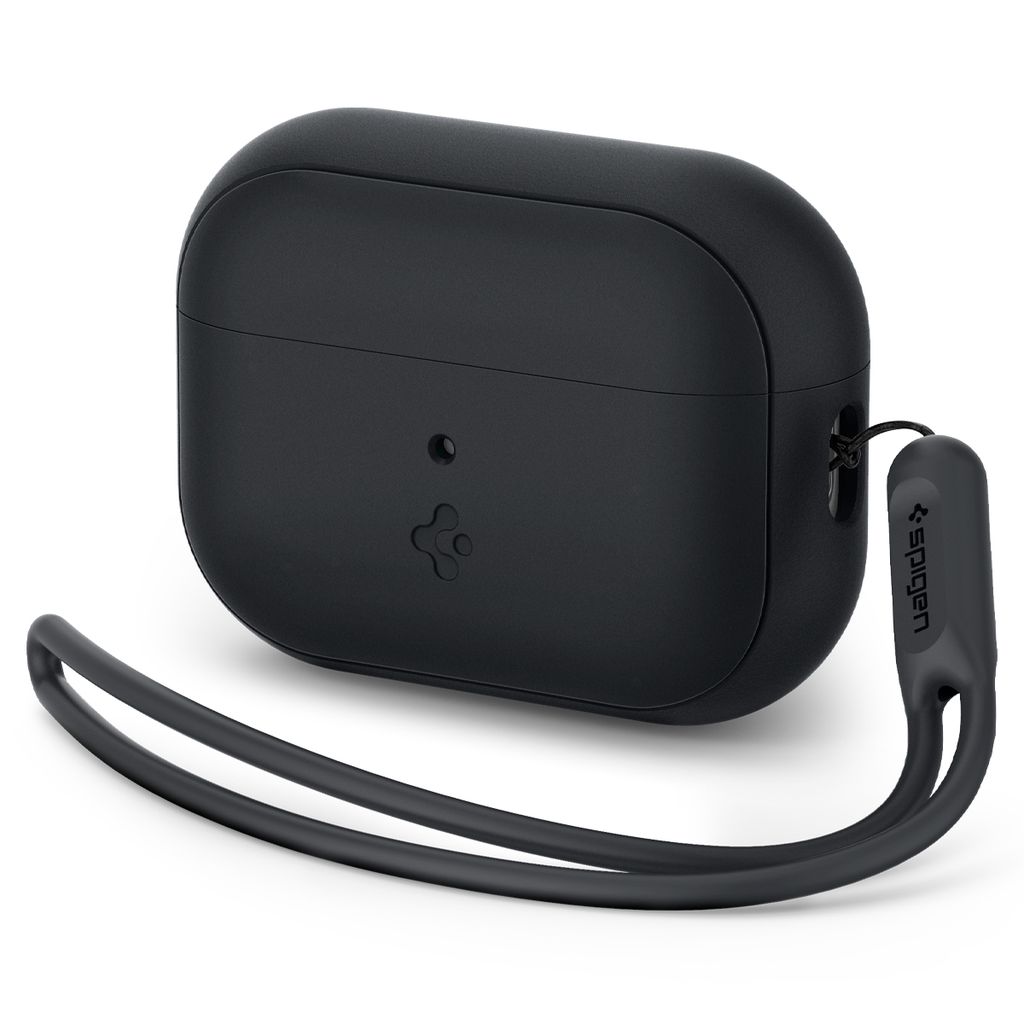 Spigen Silicone Fit + Strap Black Case AirPods Pro (Thế hệ 2)