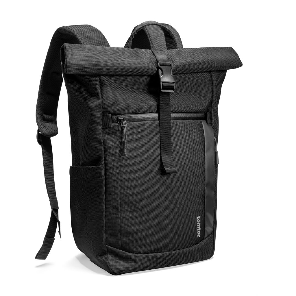 Tomtoc Navigator-T61 Rolltop Backpack 20L (Black)