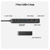 HyperDrive Next Dual 4K HDMI 7 Port USB-C Hub 4.0