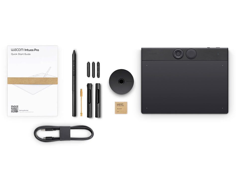 中古)Wacom Intuos Pro 2025 Small PTK470K0C PTK870K-IntuosPro-FlareGripPen