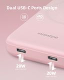 Innostyle Pin sạc dự phòng 10000mAh Powermag Duo 2in1 (Pink)