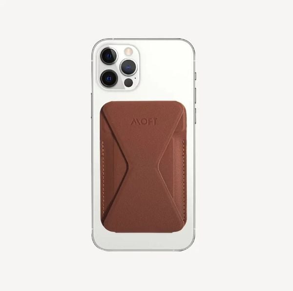 MOFT Snap-on - Giá đỡ kiêm ví đựng thẻ cho iPhone (Brown)