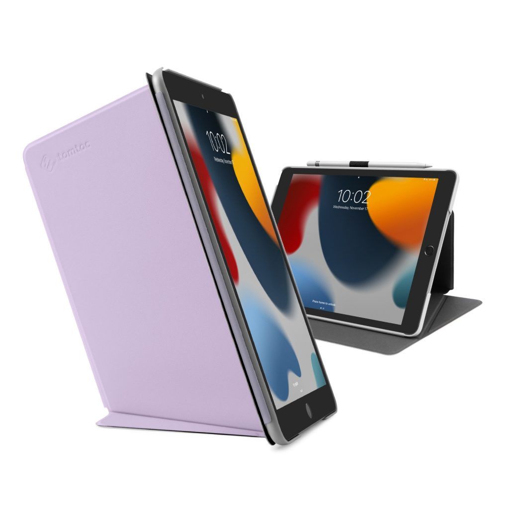 Tomtoc - Vertical Case iPad 10.2-inch (Màu Tím)