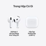 Apple AirPods 4 - Chủ Động Khử Tiếng Ồn