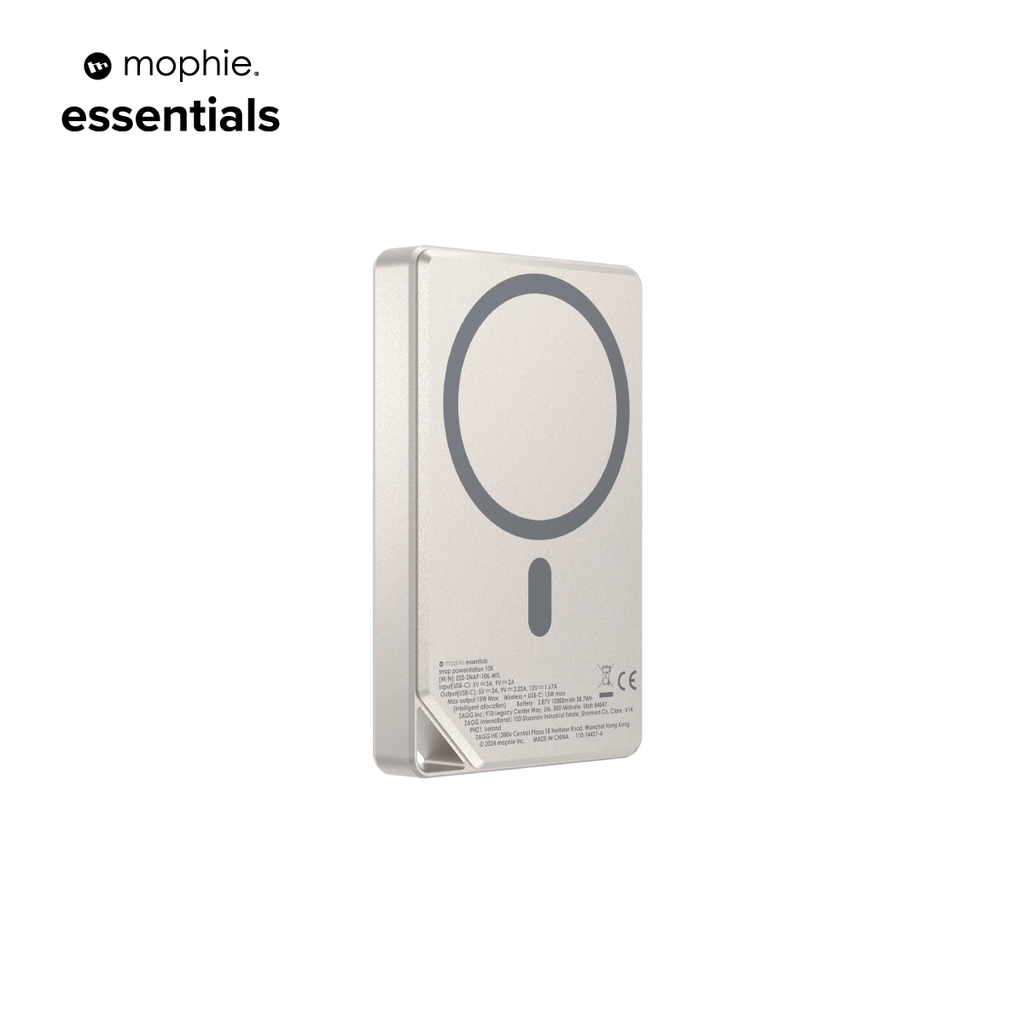 Mophie Pin sạc dự phòng 10000mAh Essentials PowerStation Snap+ 10K Metallic - Rose Gold