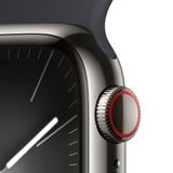 Apple Watch Series 9 GPS + Cellular 45mm M/L (Vỏ Thép không gỉ - Dây đeo thể thao)