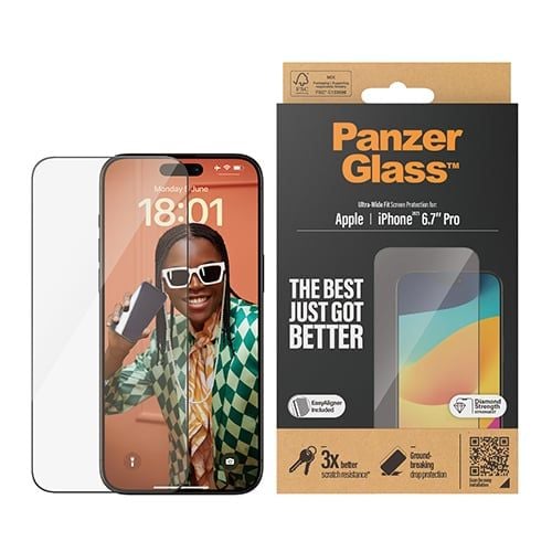 PanzerGlass Dán cường lực iPhone 15 Series (Trong suốt)