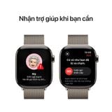 Apple Watch Series 10 GPS + Cellular 46mm M/L (Vỏ Titan - Dây Quấn Milan)