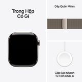 Apple Watch Series 10 GPS + Cellular 46mm M/L (Vỏ Titan - Dây Quấn Milan)
