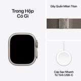 Apple Watch Ultra 2 Size M (Vỏ Titan - Dây Quấn Milan Titan)