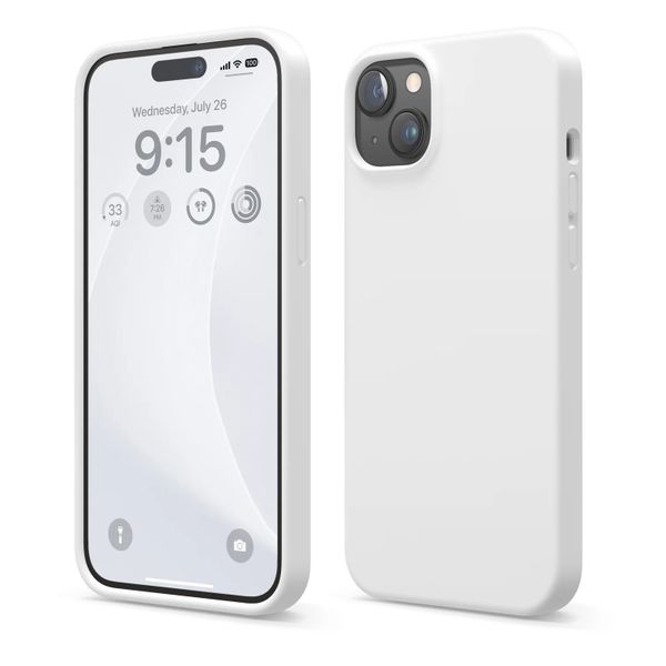 elago Premium Silicone Case iPhone 15 /15 Plus (White)