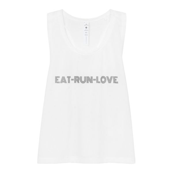 EAT RUN LOVE CROPPED SINGLET W24176 WOMEN